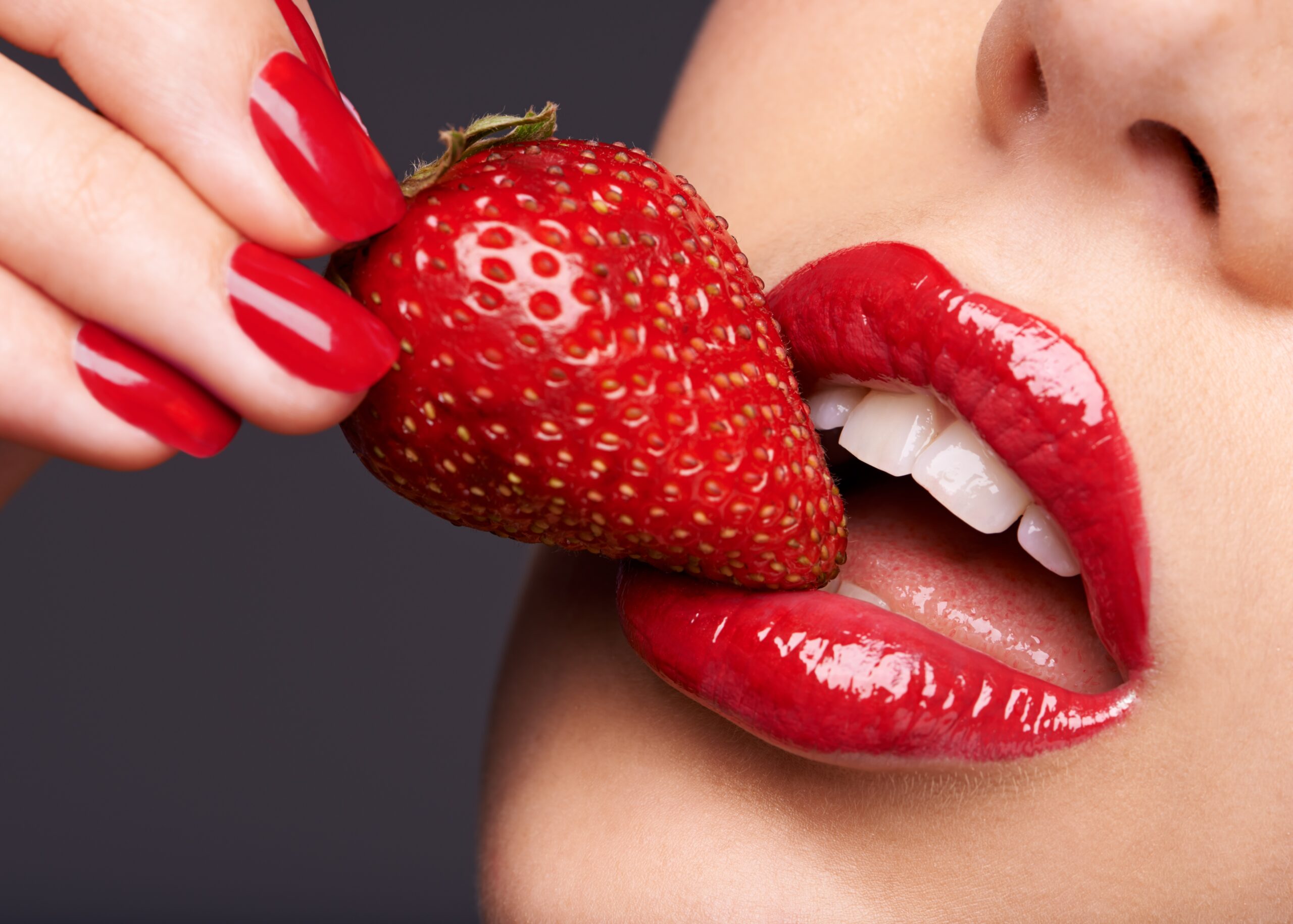Ruby Red Lips and Nails