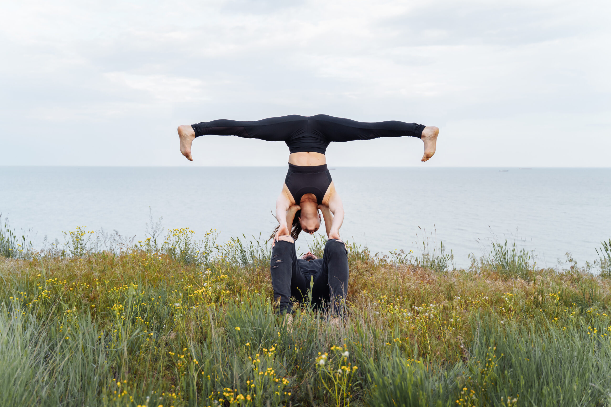 Sensual partner yoga