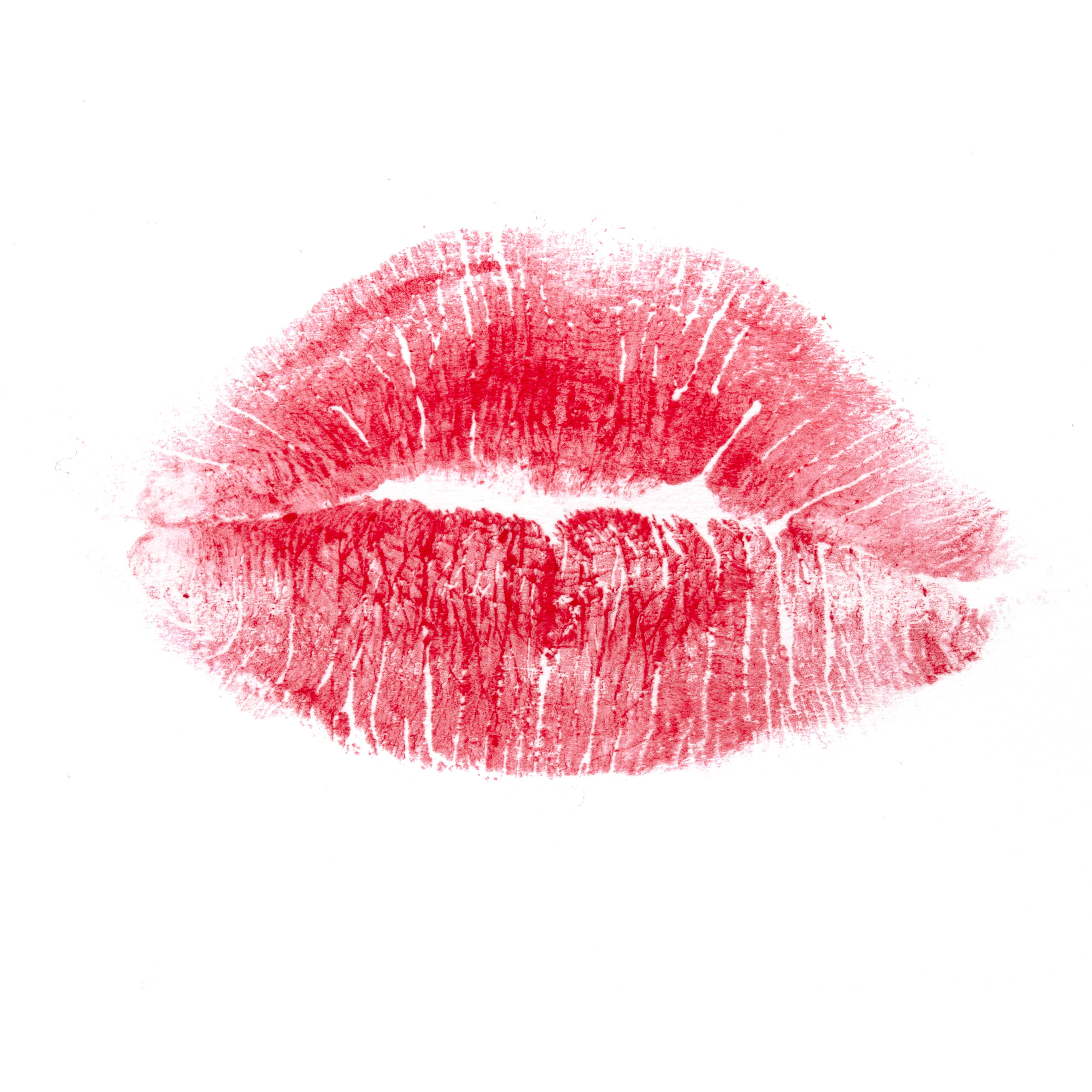 Sensual Lipstick Kiss Marks
