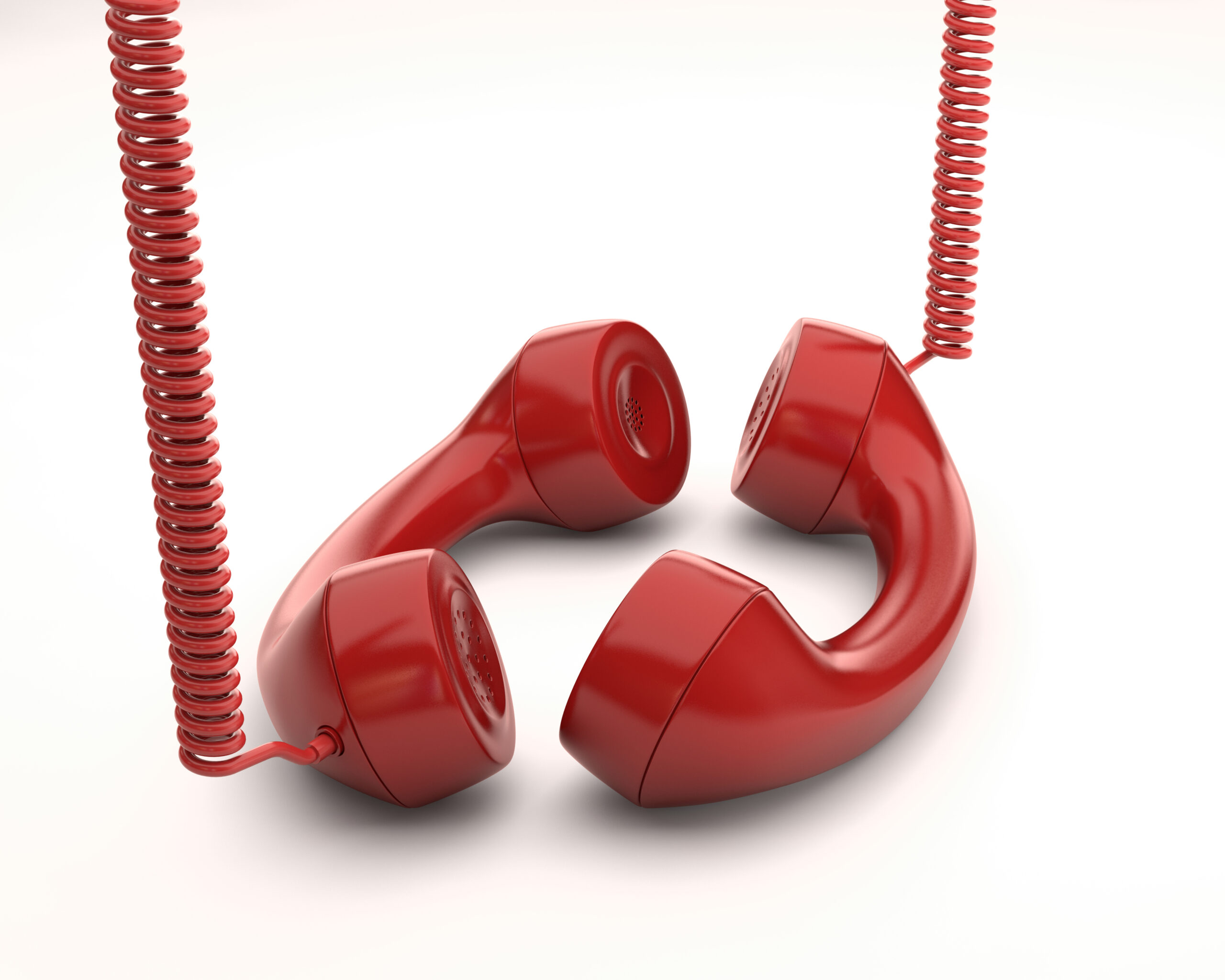 how to have phone sex. two red phones together having phone sex