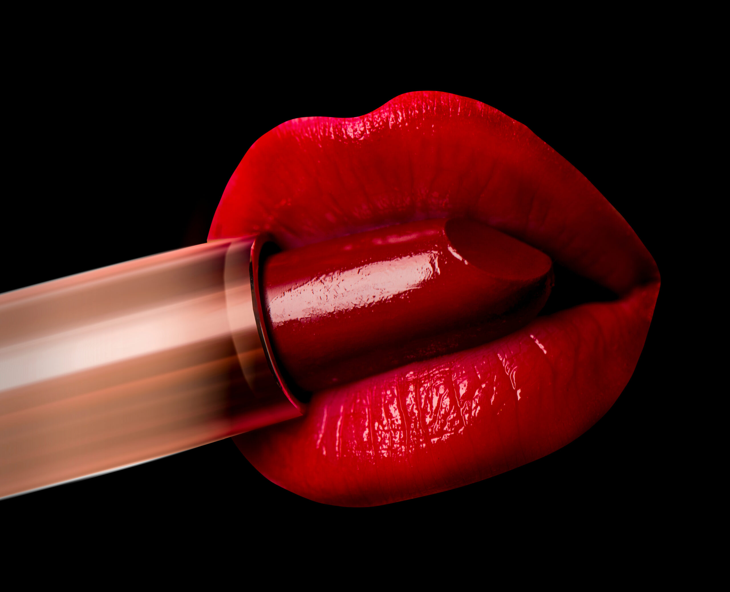 Red Lipstick After Dark